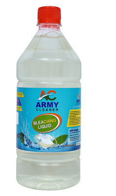 Army Cleaner Powerful Bleach Liquid - 1 Litre | Disinfectant & Stain Remover Laundry Cleaning Fresh Fabric Whitener(1 L)