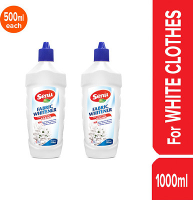 Senu Fabric Whitener with Bleach Power - 500ml X 2 Pack Fabric Whitener(2 x 500 ml)