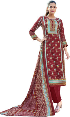 ShEmpire Wool Printed Salwar Suit Material