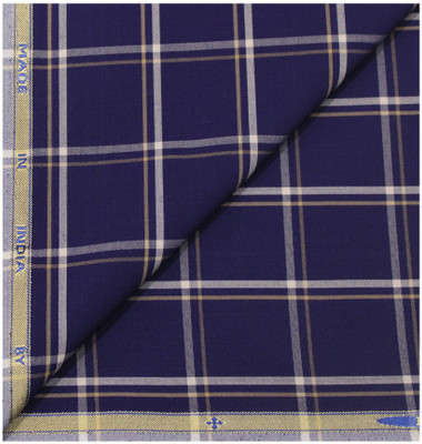 siyarams Pure Cotton Checkered Shirt Fabric