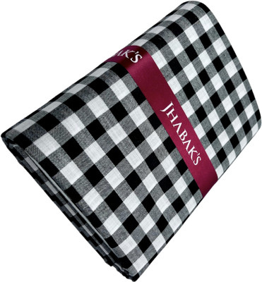 JHABAK'S Cotton Blend Checkered Shirt Fabric