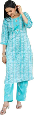 LADY MOR Cotton Blend Printed Salwar Suit Material