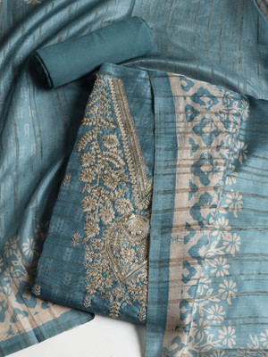 Meena Bazaar Chiffon Embroidered Salwar Suit Material