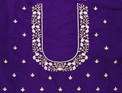 RAMLALLA CREATION Cotton Silk Embroidered Blouse Material