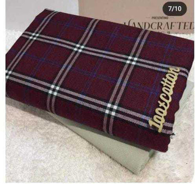 DHARMESH ENTERPRISE Cotton Blend Checkered Shirt & Trouser Fabric