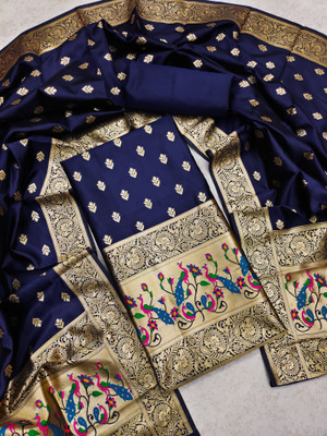 PandadiSaree Silk Blend Animal Print Salwar Suit Material
