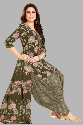 SHREE JEENMATA COLLECTION Pure Cotton Printed Kurta & Patiyala Material