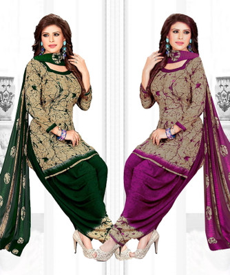 Nirvaan Crepe Printed Salwar Suit Material