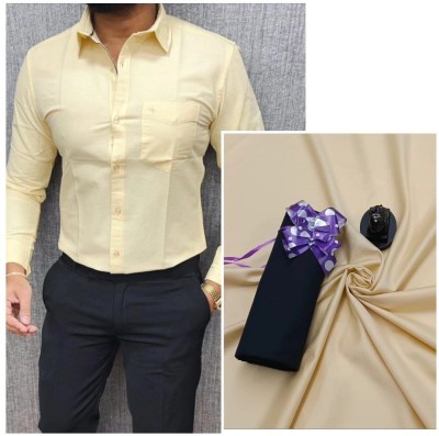 shiv shakti Garments Cotton Blend Solid Shirt & Trouser Fabric