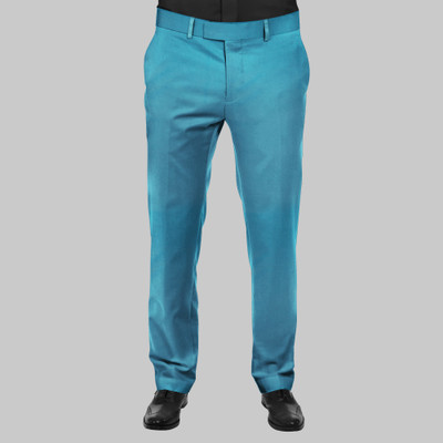 Bigreams Cotton Blend Solid Trouser Fabric