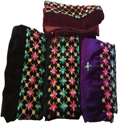 Cotton colors Velvet Self Design Blouse Material