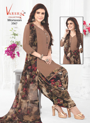 Rensil Crepe Printed Kurta & Patiyala Material