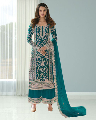 Dealbazaars Corporation Net/Lace Embroidered Salwar Suit Material