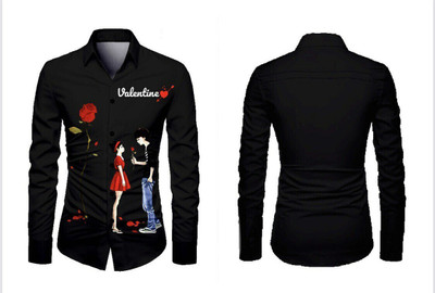 MAME CREATION Polyester Printed Shirt Fabric