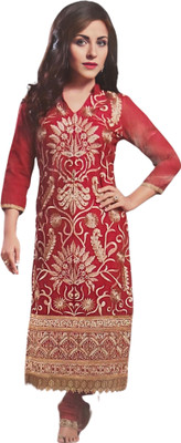 Trendy alankar Cotton Blend Embroidered Salwar Suit Material