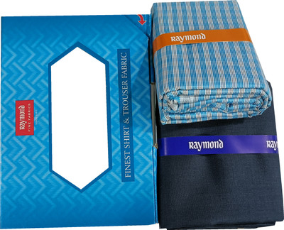 Raymond Cotton Blend Self Design Shirt & Trouser Fabric