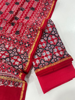 ankaari Chanderi Printed Salwar Suit Material