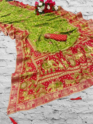 DHYEY CREATION Silk Blend Printed Multi-purpose Fabric