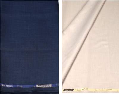 KUNDAN SULZ GWALIOR Polycotton Self Design Trouser Fabric