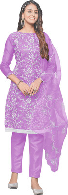 Tasrika Organza Embroidered Salwar Suit Material
