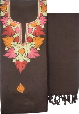Kashmiri Wool Embroidered Salwar Suit Material