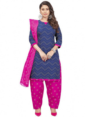 Jevi Prints Crepe Printed Salwar Suit Material