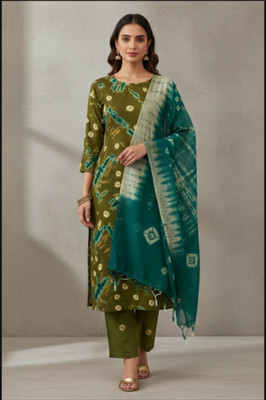 RIDDHI Pure Cotton Printed Salwar Suit Material