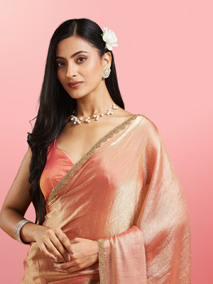 Croza Silk Blend Solid Blouse Material