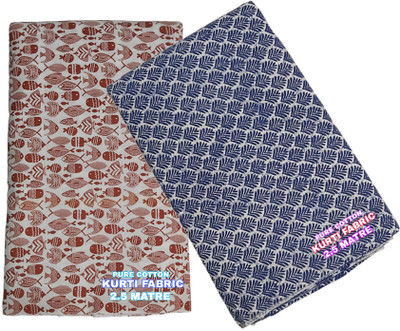 KRISHIV HANDICRAFT Pure Cotton Printed Kurta Fabric