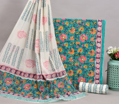 NISHIRE Pure Cotton Printed Salwar Suit Material