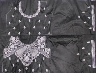 yourwish Satin Embroidered, Embellished, Self Design Blouse Material