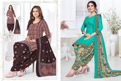 laxmi creation Crepe Printed Salwar Suit Material