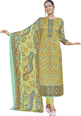 HouseOfCommon Wool Printed Salwar Suit Material