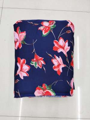 Dwijupal Crepe Floral Print Kurta Fabric