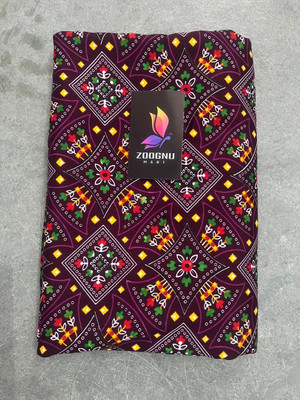 Zoognu Crepe Floral Print Kurta & Patiyala Material