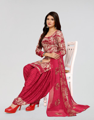 Shree Sarvottam Fashion Crepe Printed Salwar Suit Material