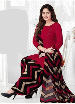 SIMPLYETHNIC Crepe Printed Kurta & Churidar Material