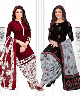 VERCO Crepe Printed Salwar Suit Material