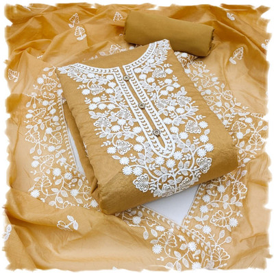 StyleDeal Cotton Blend Embroidered Salwar Suit Material