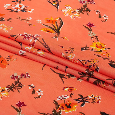 AG Textile Crepe Floral Print Kurta Fabric