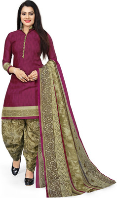Rajnandini Cotton Blend Printed Salwar Suit Material