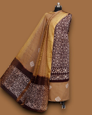 SatSpirited Pure Cotton Printed Salwar Suit Material