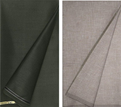 KUNDAN SULZ GWALIOR Polycotton Solid, Self Design Shirt & Trouser Fabric