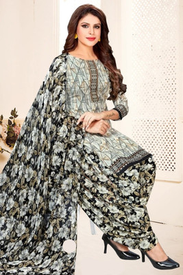 YASHIKA Crepe Floral Print Salwar Suit Material