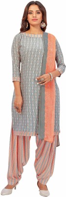 Jevi Prints Crepe Printed Kurta & Patiyala Material