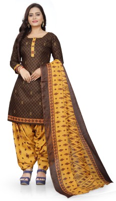 Rajnandini Cotton Blend Printed Salwar Suit Material