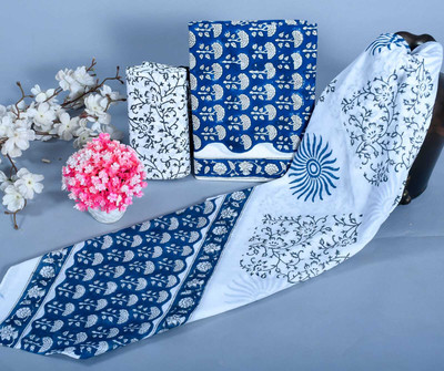 aaliya fashion Pure Cotton Printed Salwar Suit Material