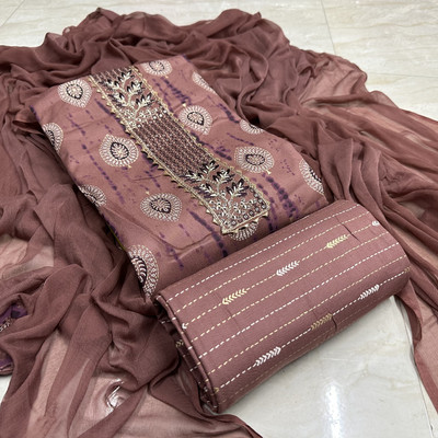 krishna boutique Pure Cotton Printed Salwar Suit Material
