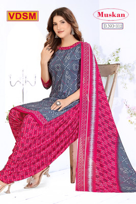 Dariya Fashion Crepe Printed Salwar and Dupatta Material