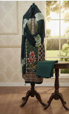 tin min Cotton Blend Printed Salwar Suit Material